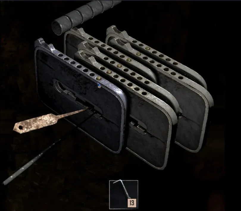 Serrure en jeu