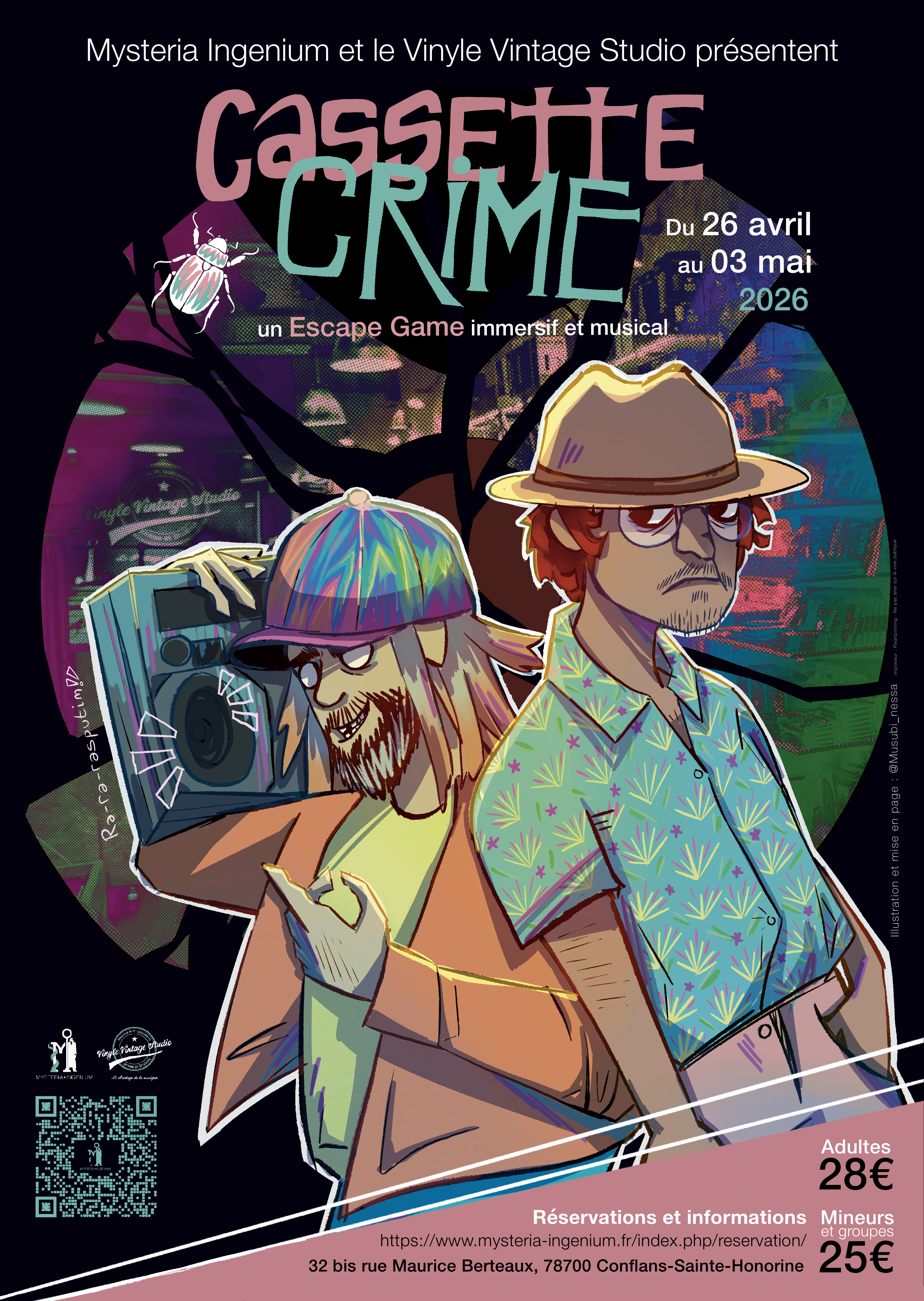 Affiche Cassette Crime